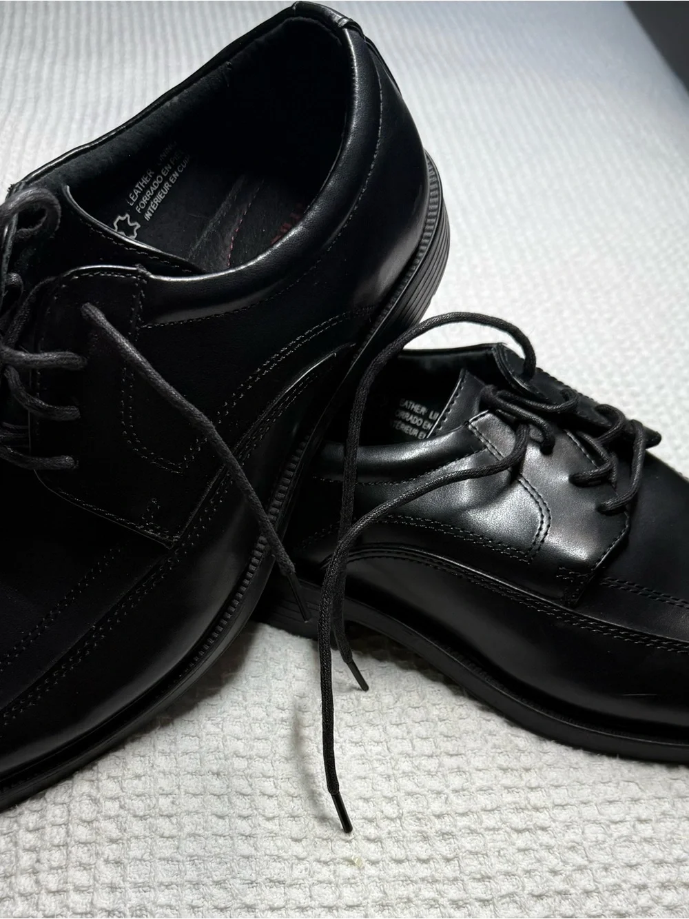 Dexter Comfort  Black Leather Lace-Up Shoes